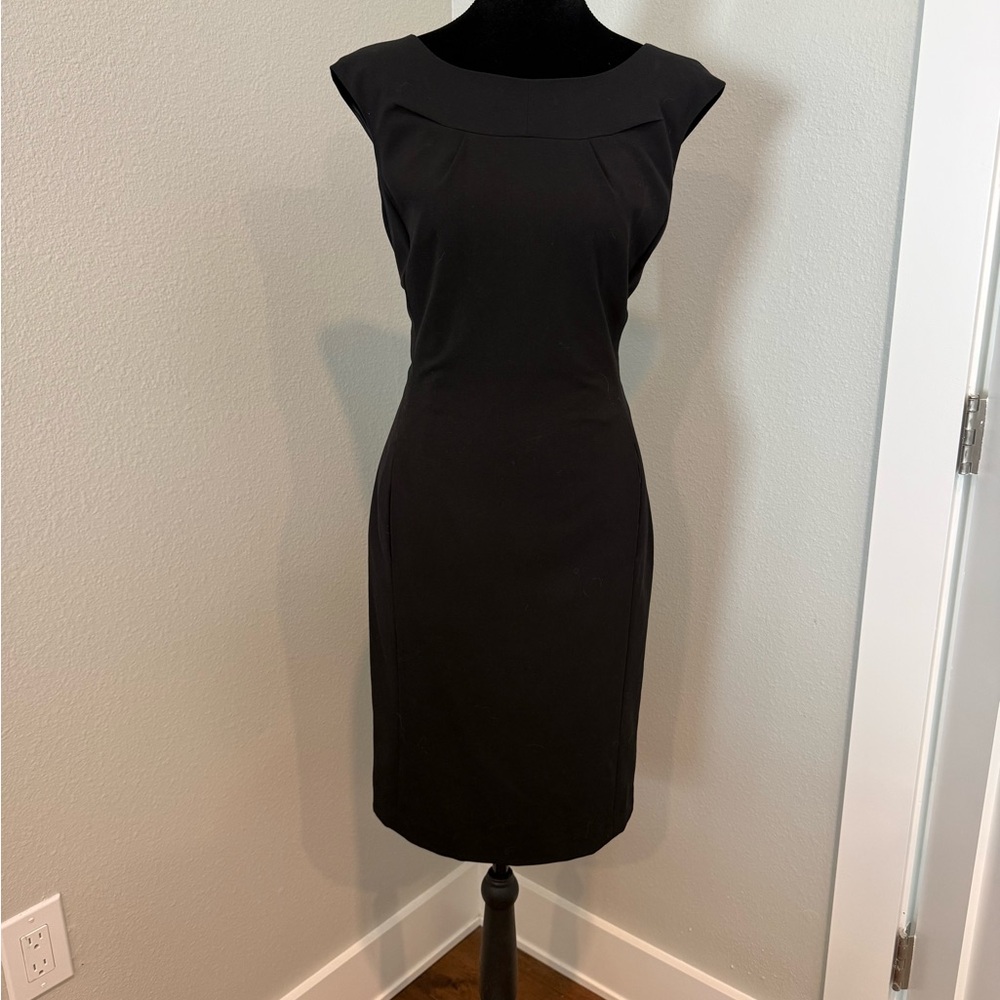 Calvin Klein Black Fitted Mini Dress